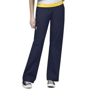 WonderWink Origins Quebec Full Elastic Cargo Scrub Pant 5016A - Navy; Med